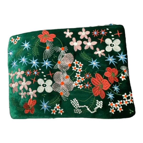Blossom Boutique Handbags - 1 LEFT! Embroidered Velvet Clutch